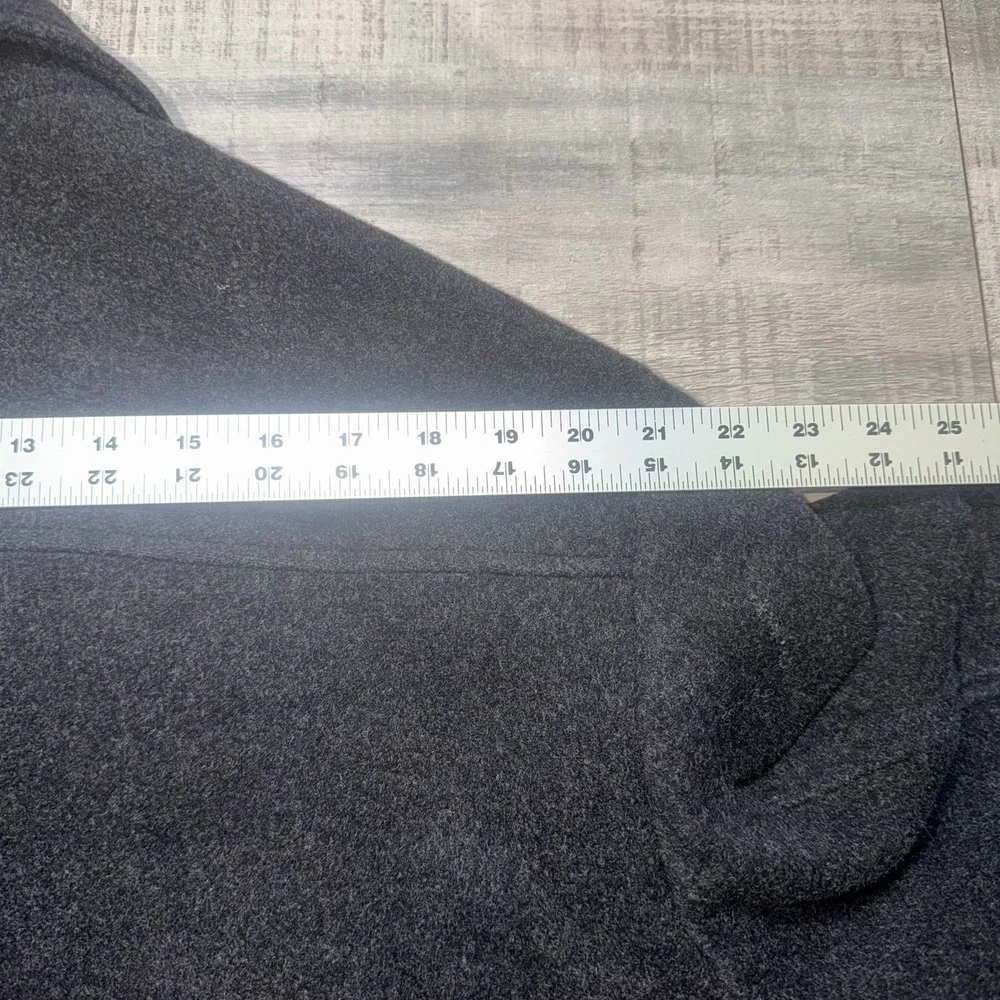 VINTAGE Banana Republic Jacket Mens XL Black Wool Cashmere Full Zip Lined Casual